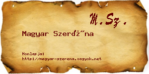 Magyar Szeréna névjegykártya